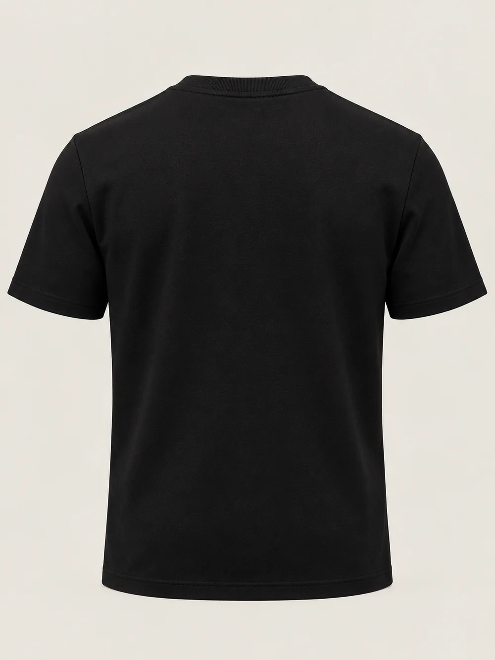 Gold Edition Men's Structured Tee — Black, Back view