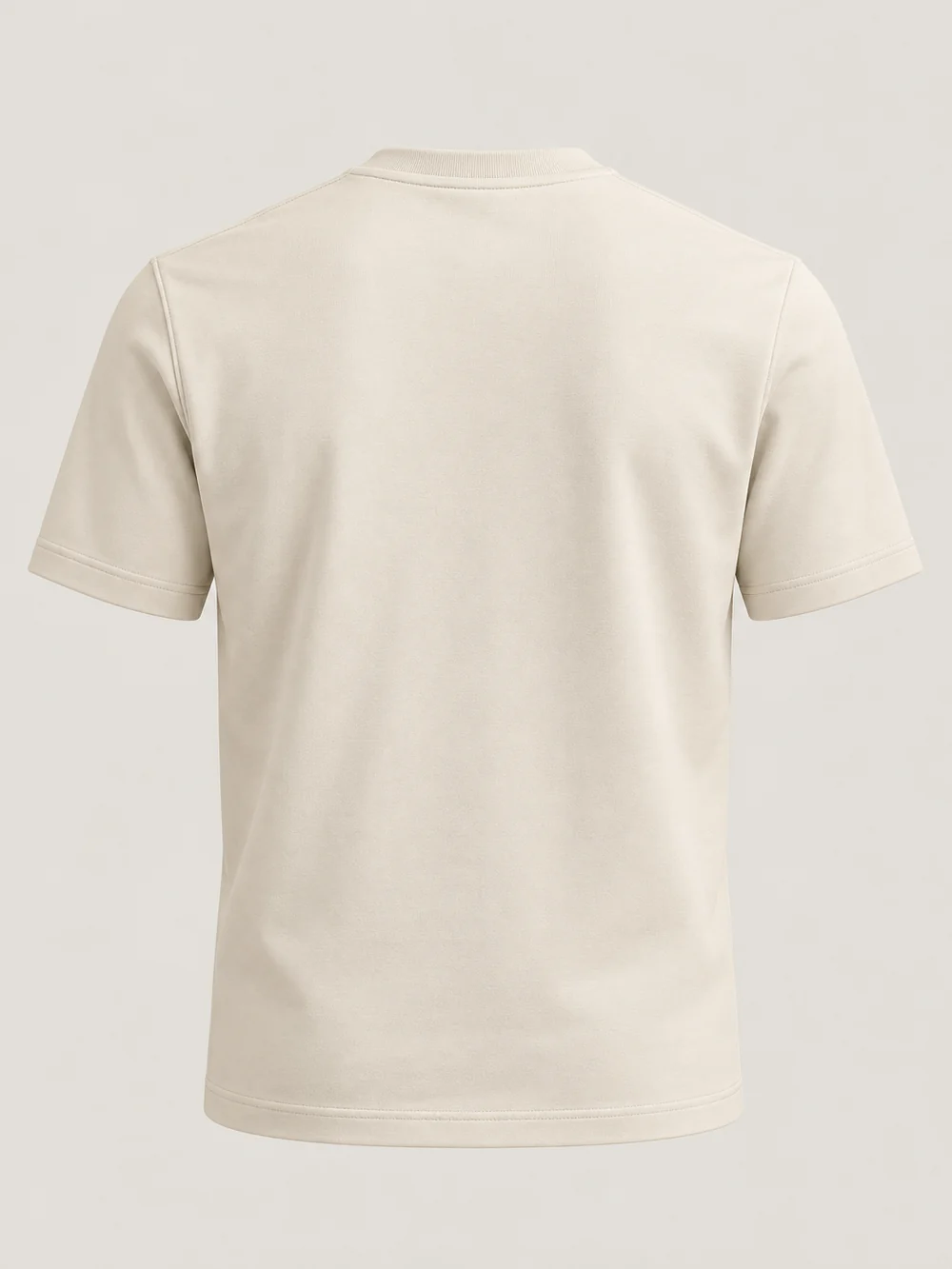 Gold Edition Men's Structured Tee — Bone, Back view