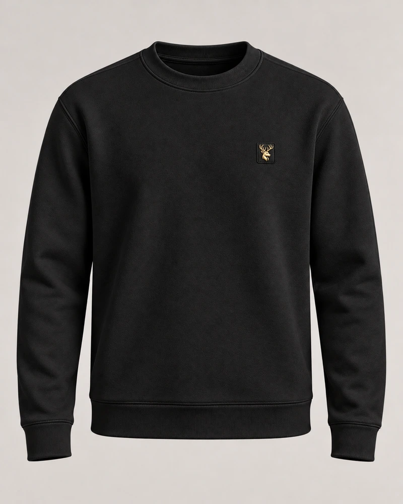 Gold Edition Men's Atelier Architectural Crewneck — Black, Original product image