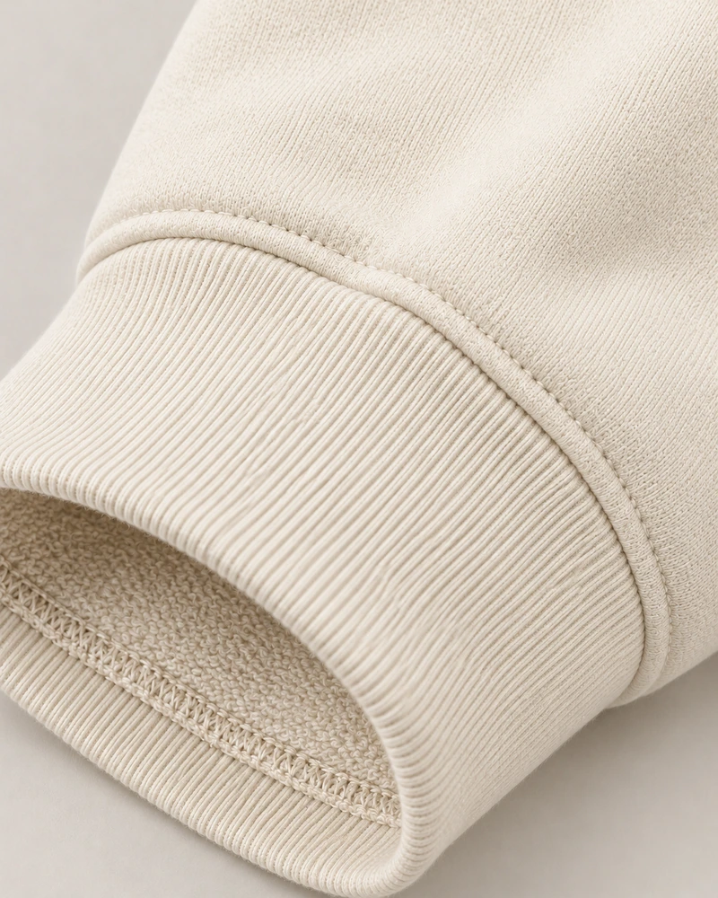Gold Edition Women's Facet Panelled Crewneck — Cream, Detail view