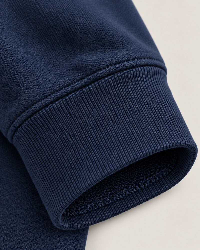 Gold Edition Women's Facet Panelled Crewneck — Midnight Navy, Detail view