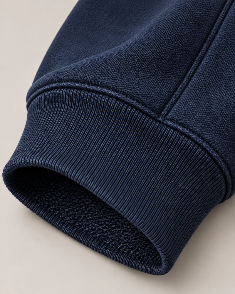 Gold Edition Women's Muse Architectural Crewneck — Midnight Navy, Detail view