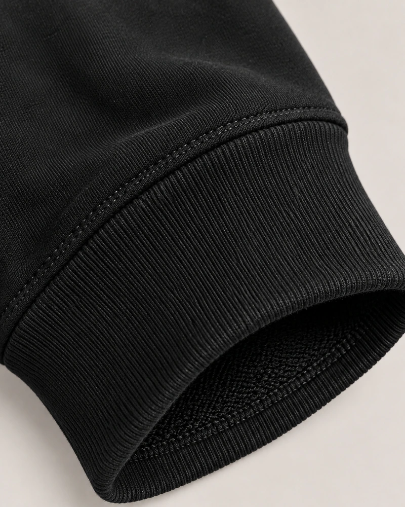 Gold Edition Women's Nocturne Drape Raglan Half-Zip — Black, Detail view
