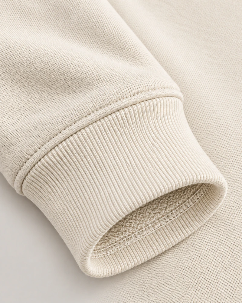 Gold Edition Women's Nocturne Drape Raglan Half-Zip — Cream, Detail view