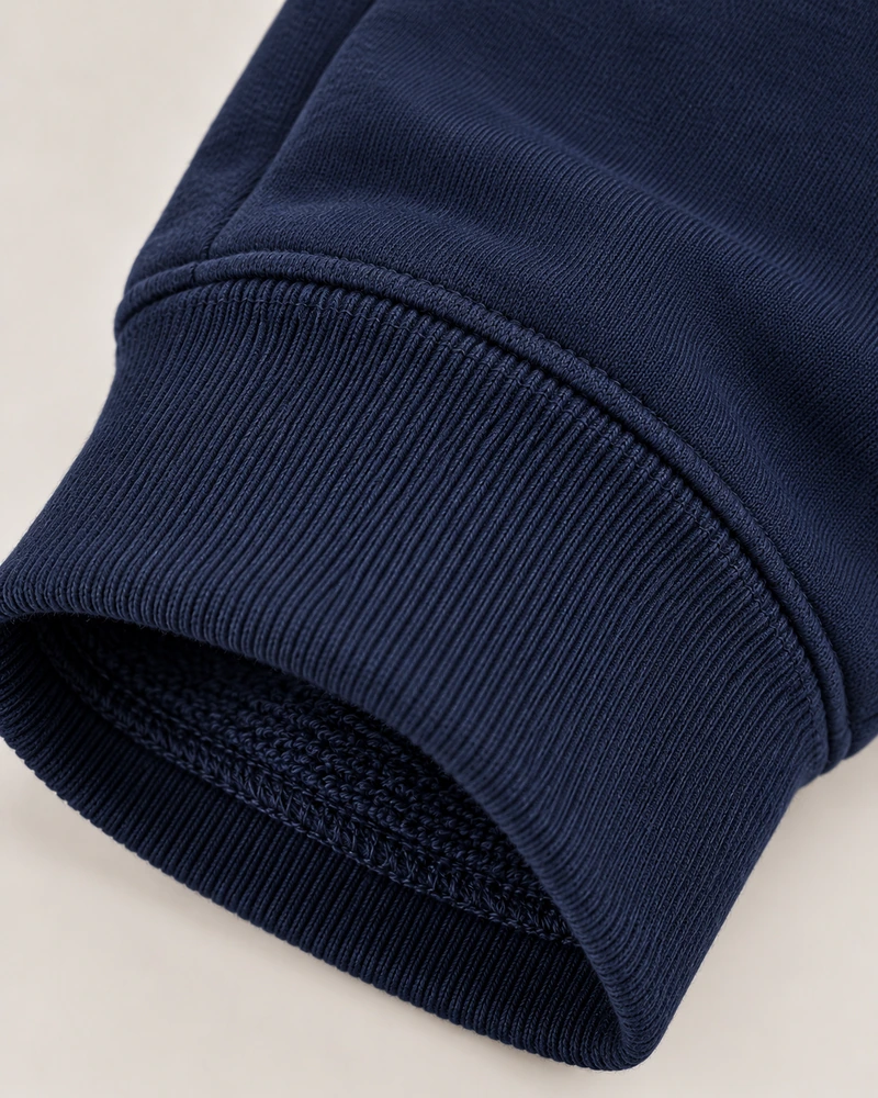 Gold Edition Women's Nocturne Drape Raglan Half-Zip — Midnight Navy, Detail view