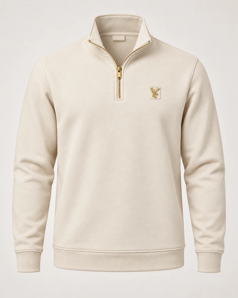 Gold Edition Men's Regent Quarter-Zip — Cream, Original product image
