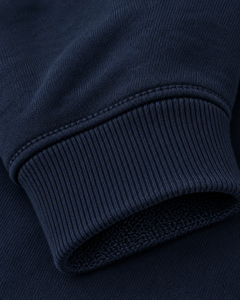 Gold Edition Men's Regent Quarter-Zip — Midnight Navy, Detail view