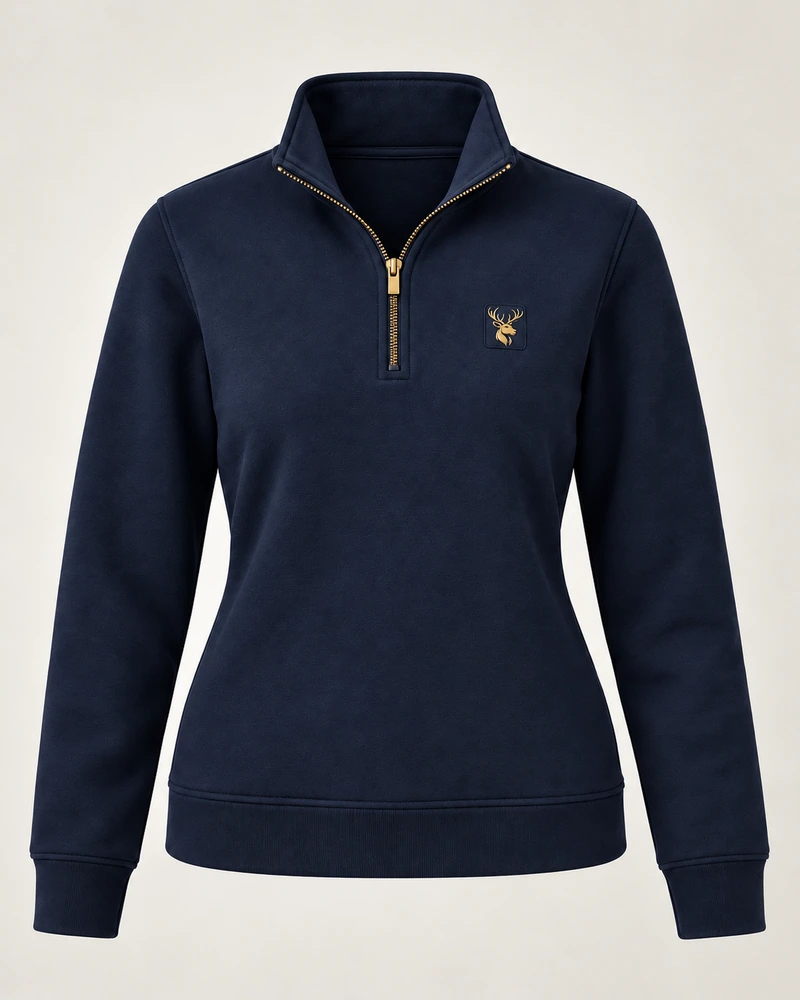 Gold Edition Women's Sovereign Quarter-Zip — Midnight Navy, Original product image