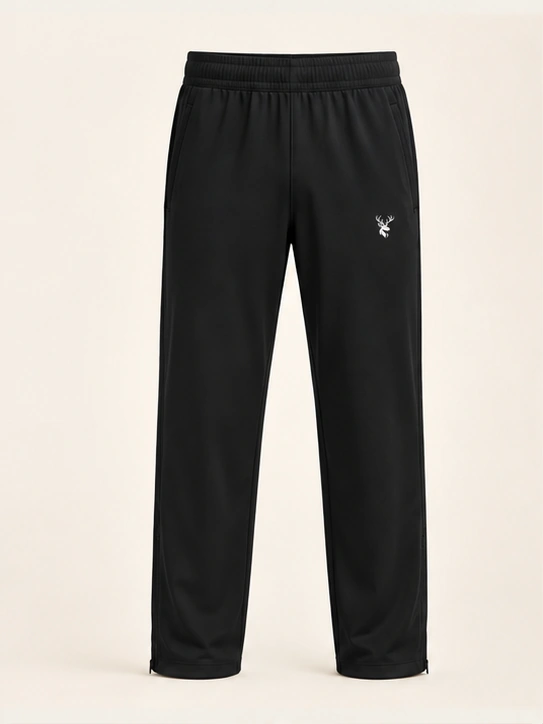 Men’s Transit Warm-Up Track Pant in Black, front view