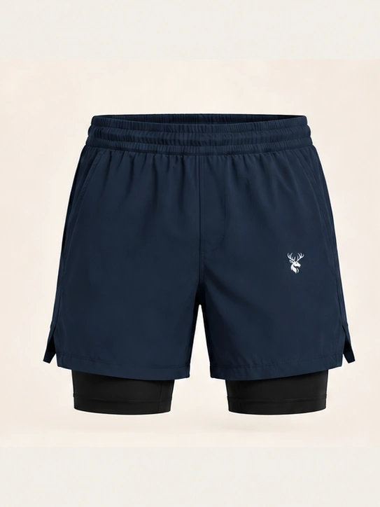 Men’s Velocity 2-in-1 Run Short in Ink, front view