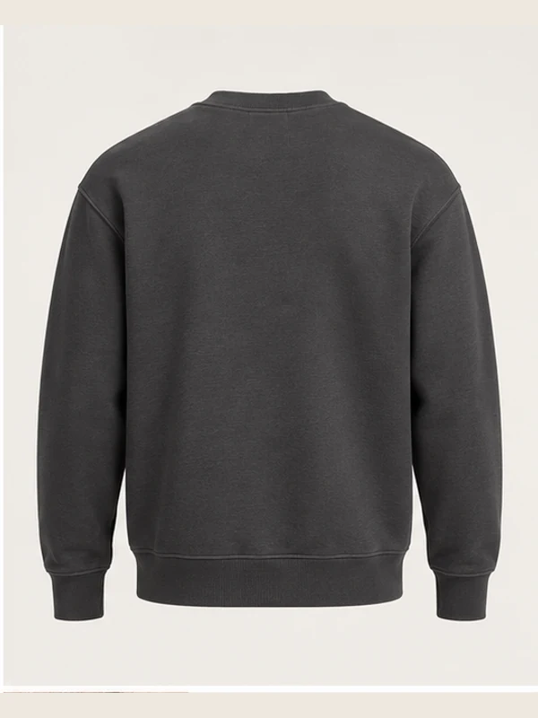 Men's Forge Heavyweight Sweatshirt — Charcoal, Back view