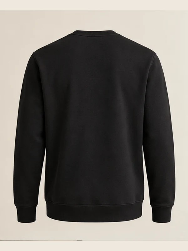 Men's Meridian Crewneck — Black, Back view