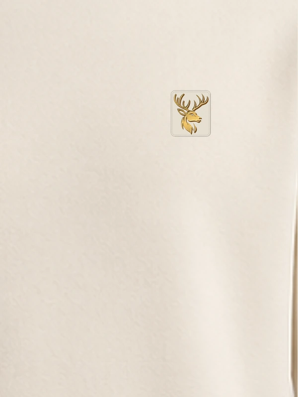 Gold Edition Men's Atelier Architectural Crewneck — Cream, Detail view