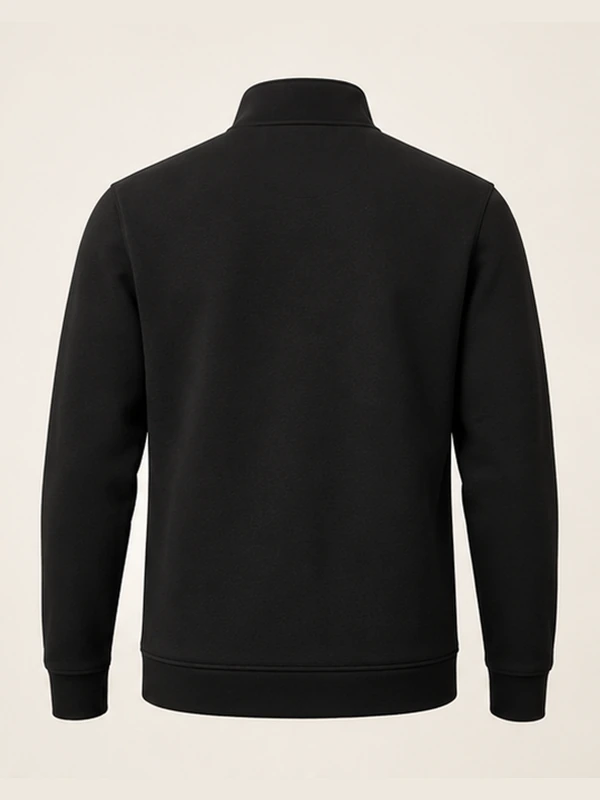 Gold Edition Men's Regent Quarter-Zip — Black, Back view