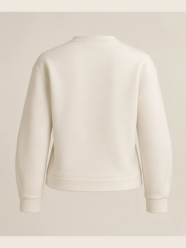 Gold Edition Women's Muse Architectural Crewneck — Cream, Back view