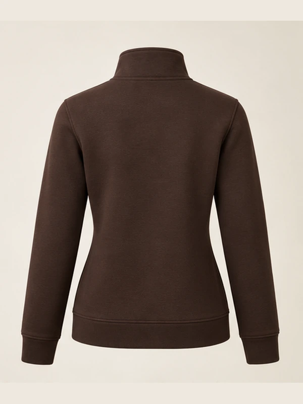 Gold Edition Women's Sovereign Quarter-Zip — Espresso, Back view