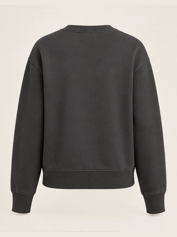 Women's Forge Heavyweight Sweatshirt — Charcoal, Back view