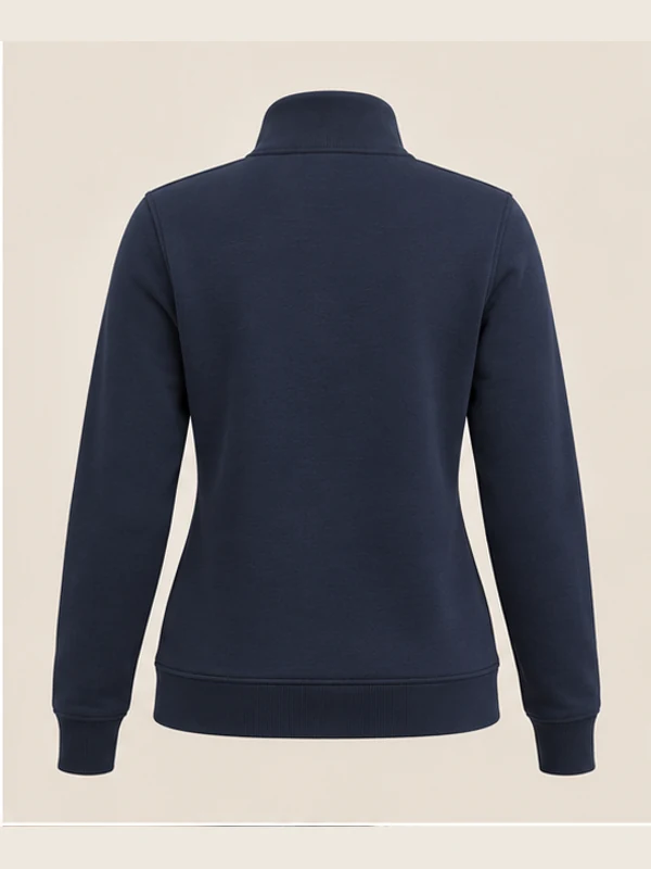 Women's Tempo Quarter-Zip — Navy, Back view