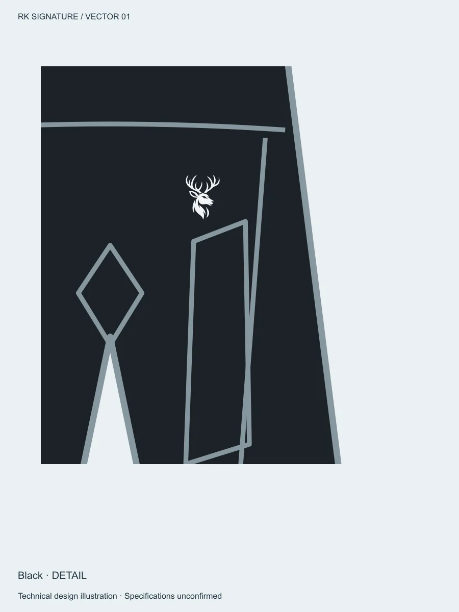 Men’s Axial Close-Fit Training Short — Black, Detail view