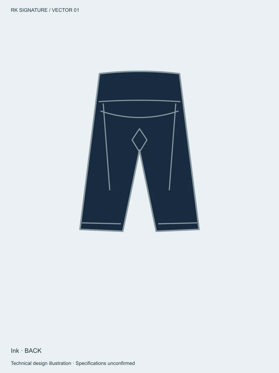 Men’s Axial Close-Fit Training Short — Ink, Back view