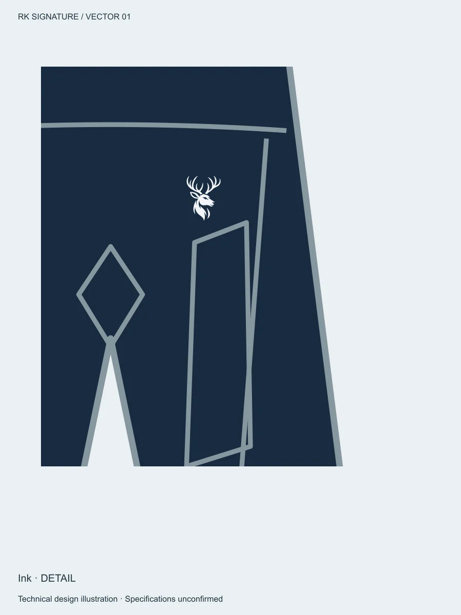 Men’s Axial Close-Fit Training Short — Ink, Detail view