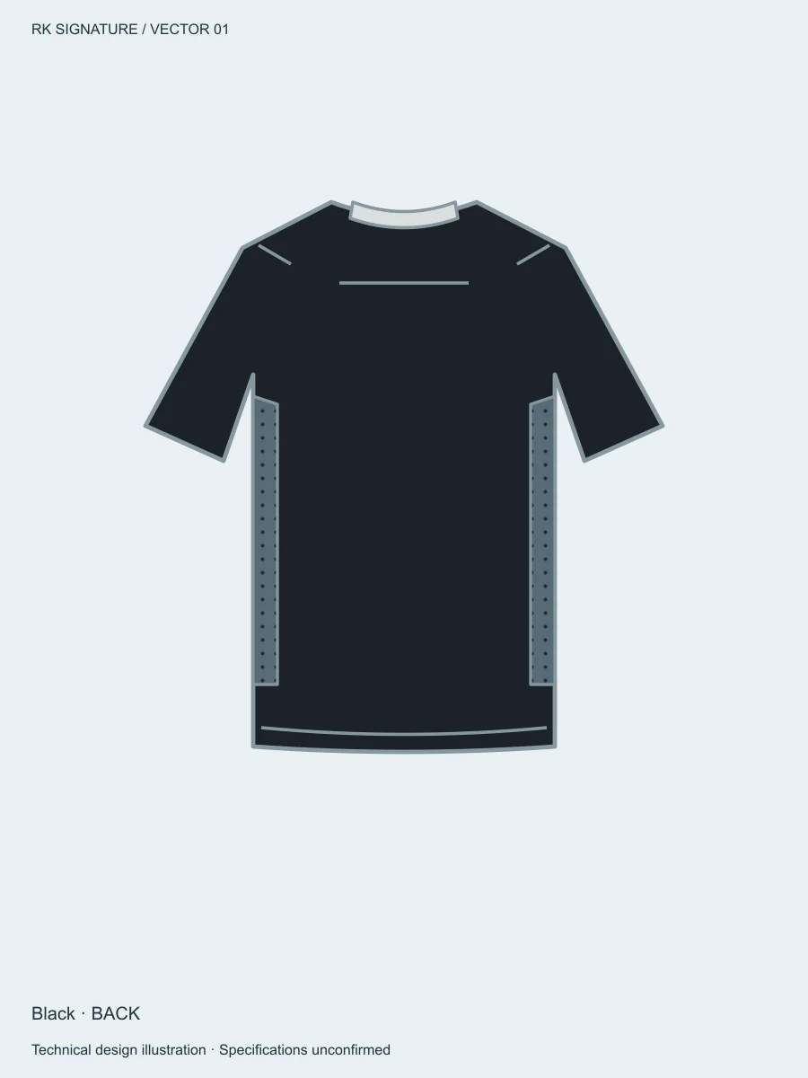Men’s Forge Relaxed Training Tee — Black, Back view