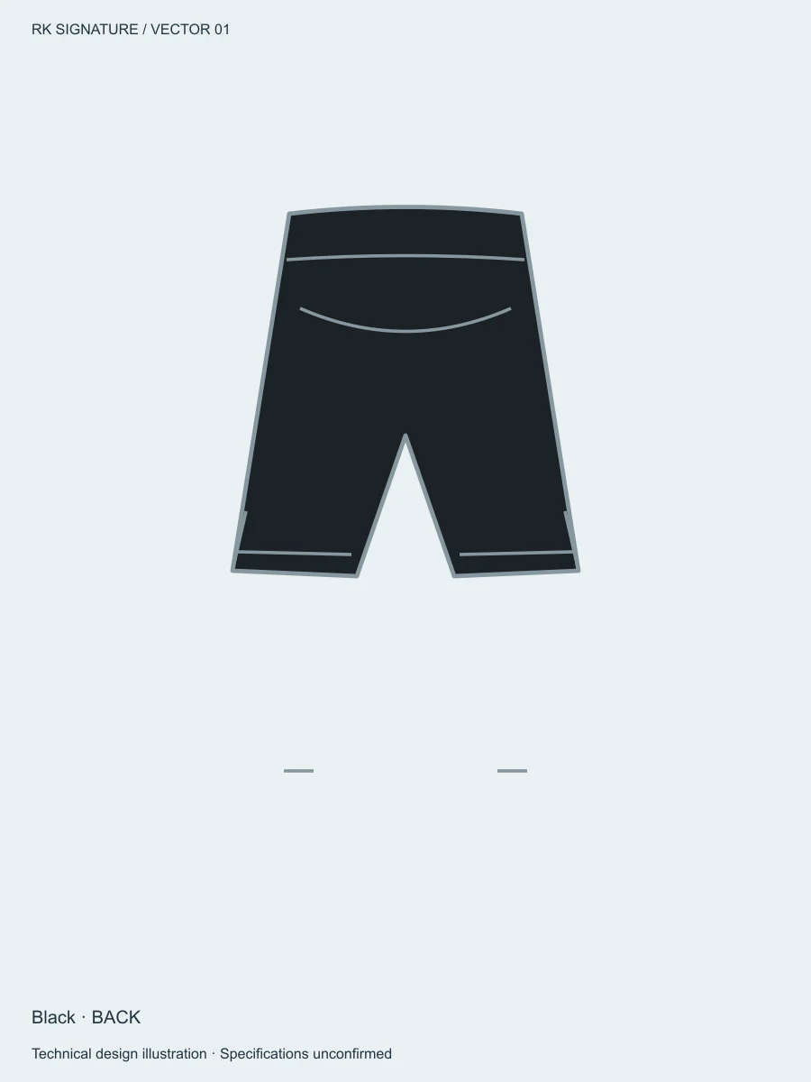 Men’s Forge Unlined Lift Short — Black, Back view