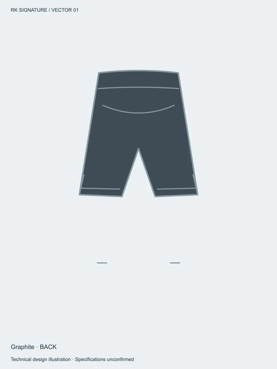 Men’s Forge Unlined Lift Short — Graphite, Back view
