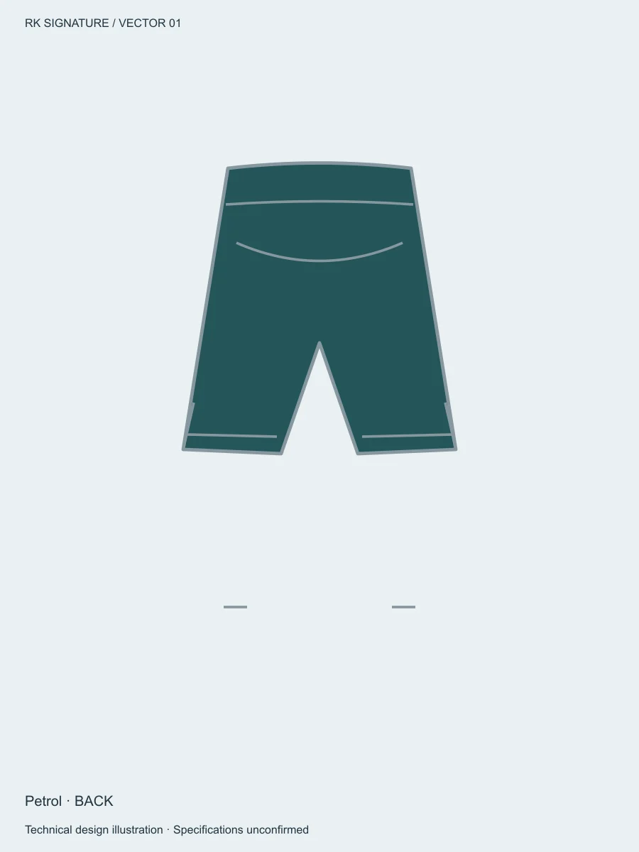 Men’s Forge Unlined Lift Short — Petrol, Back view