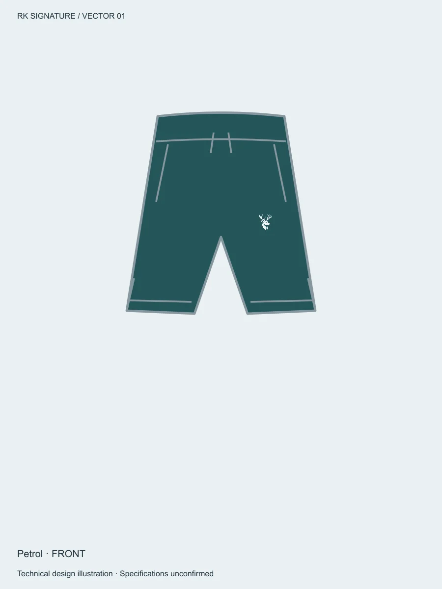 Men’s Forge Unlined Lift Short — Petrol, Front view