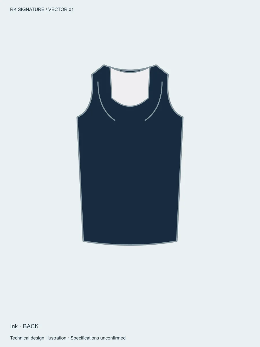 Men’s Pivot Training Tank — Ink, Back view