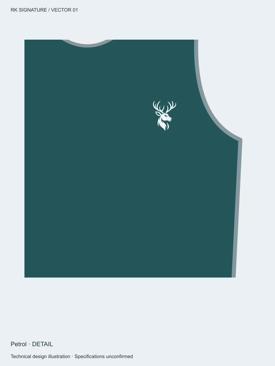 Men’s Pivot Training Tank — Petrol, Detail view