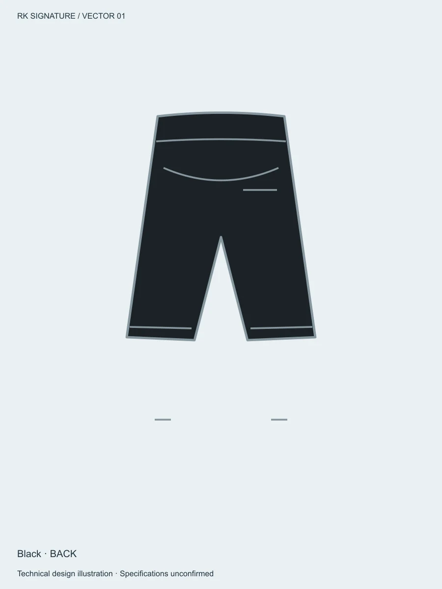 Men’s Range Hybrid Training Short — Black, Back view