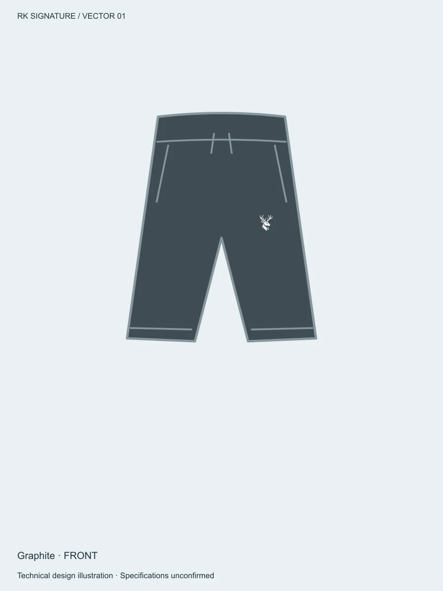 Men’s Range Hybrid Training Short — Graphite in Graphite, front view