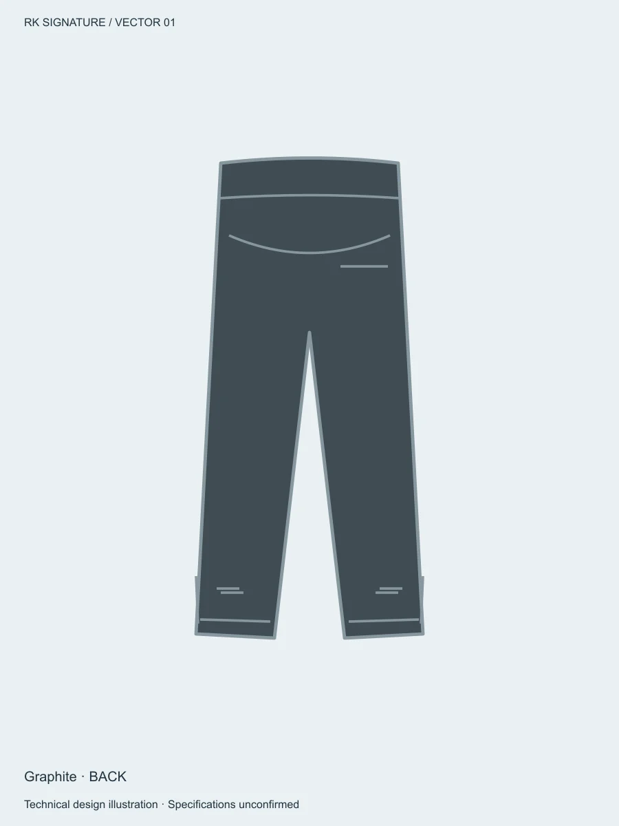 Men’s Transit Warm-Up Track Pant — Graphite, Back view
