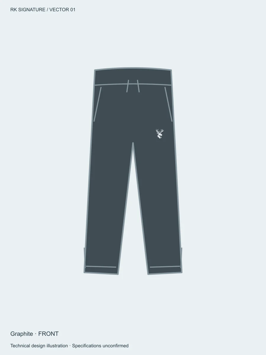 Men’s Transit Warm-Up Track Pant — Graphite, Front view