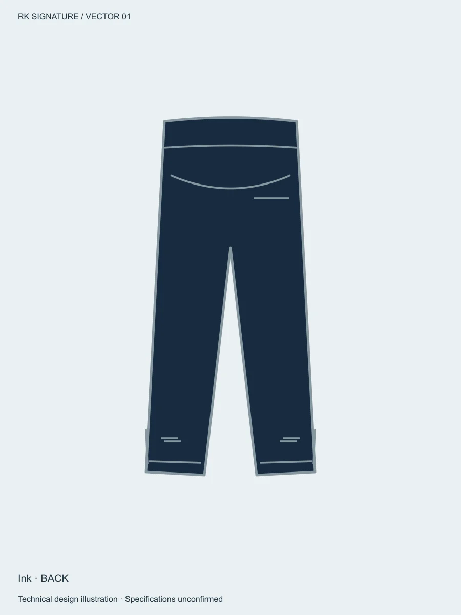 Men’s Transit Warm-Up Track Pant — Ink, Back view