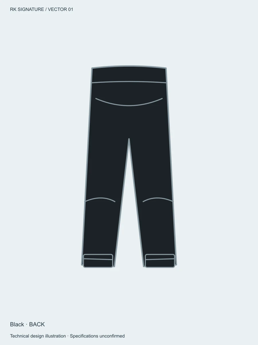 Men’s Traverse Tapered Training Jogger — Black, Back view