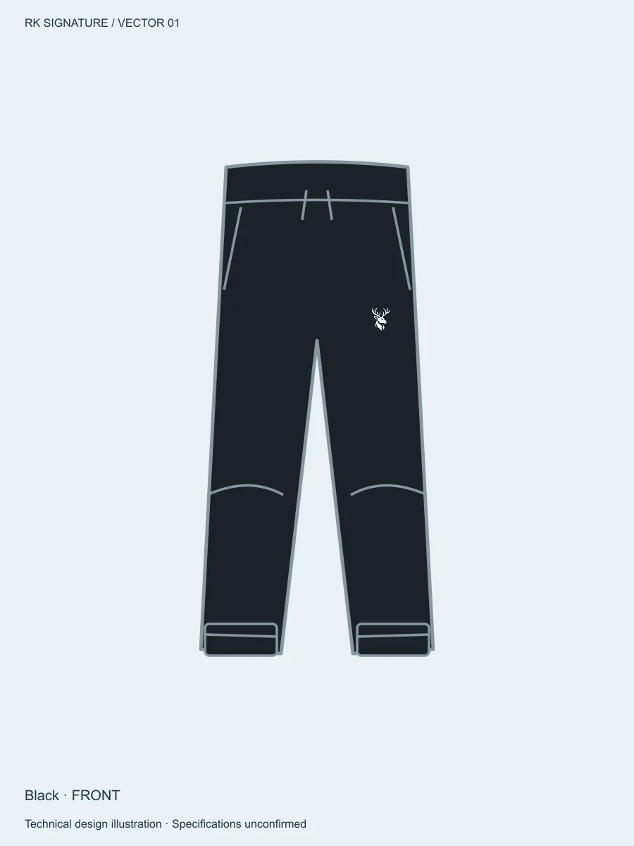Men’s Traverse Tapered Training Jogger — Black in Black, front view