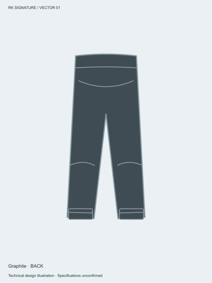 Men’s Traverse Tapered Training Jogger — Graphite, Back view