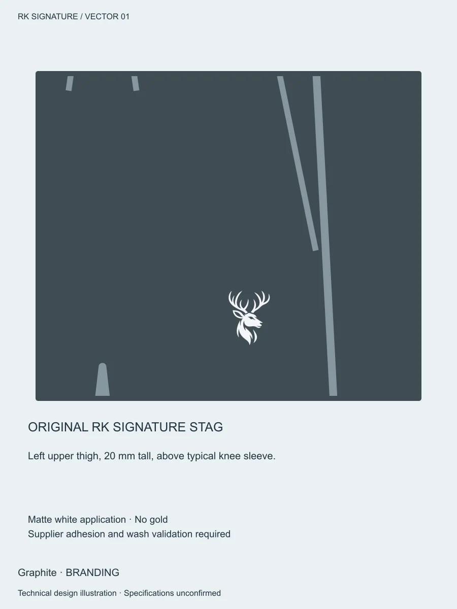 Men’s Traverse Tapered Training Jogger — Graphite, Branding view