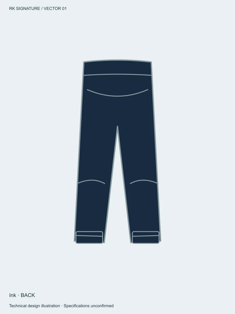Men’s Traverse Tapered Training Jogger — Ink, Back view
