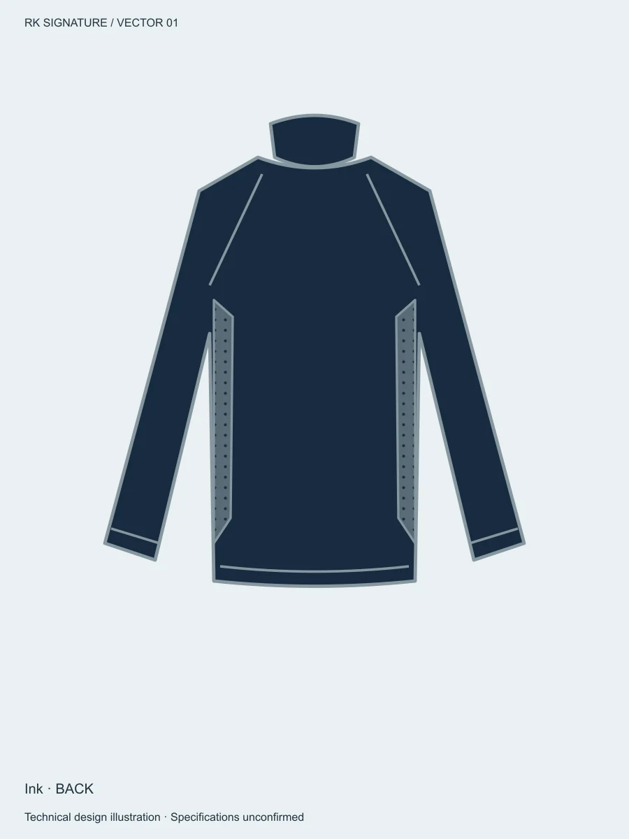Men’s Traverse Training Quarter-Zip — Ink, Back view