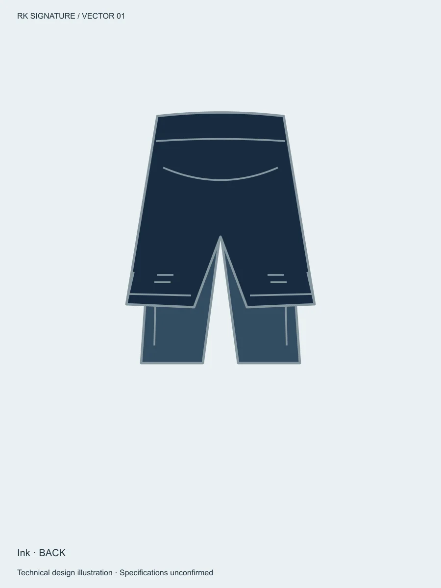 Men’s Velocity 2-in-1 Run Short — Ink, Back view