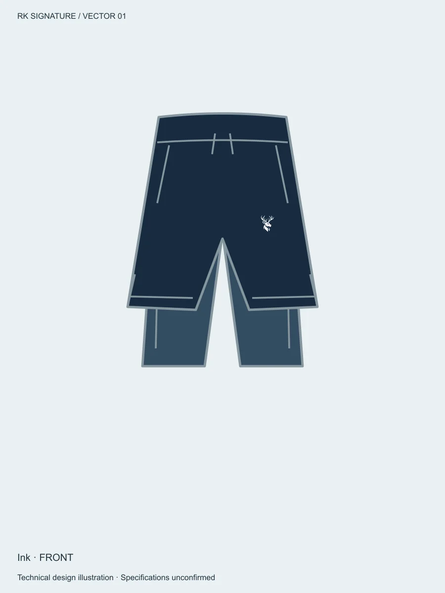 Men’s Velocity 2-in-1 Run Short — Ink in Ink, front view