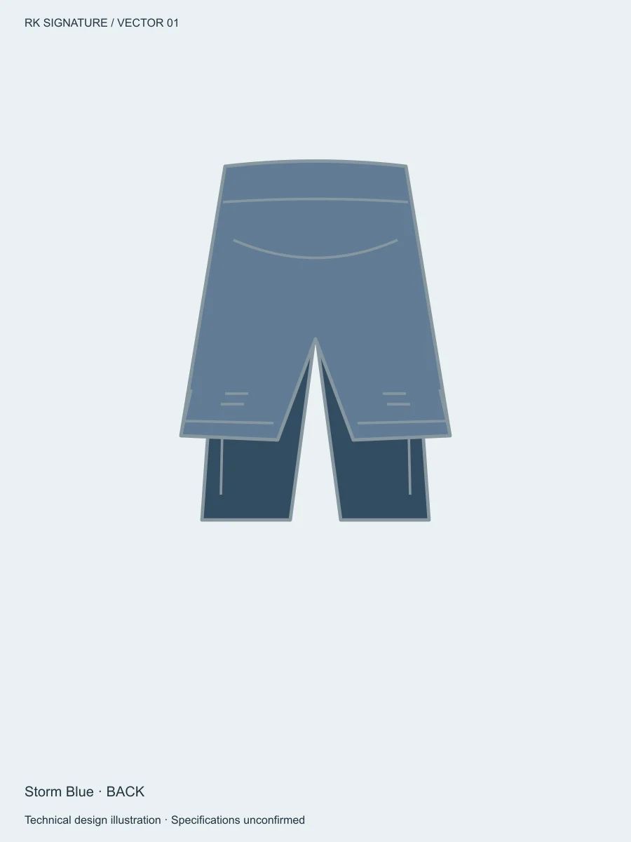 Men’s Velocity 2-in-1 Run Short — Storm Blue, Back view
