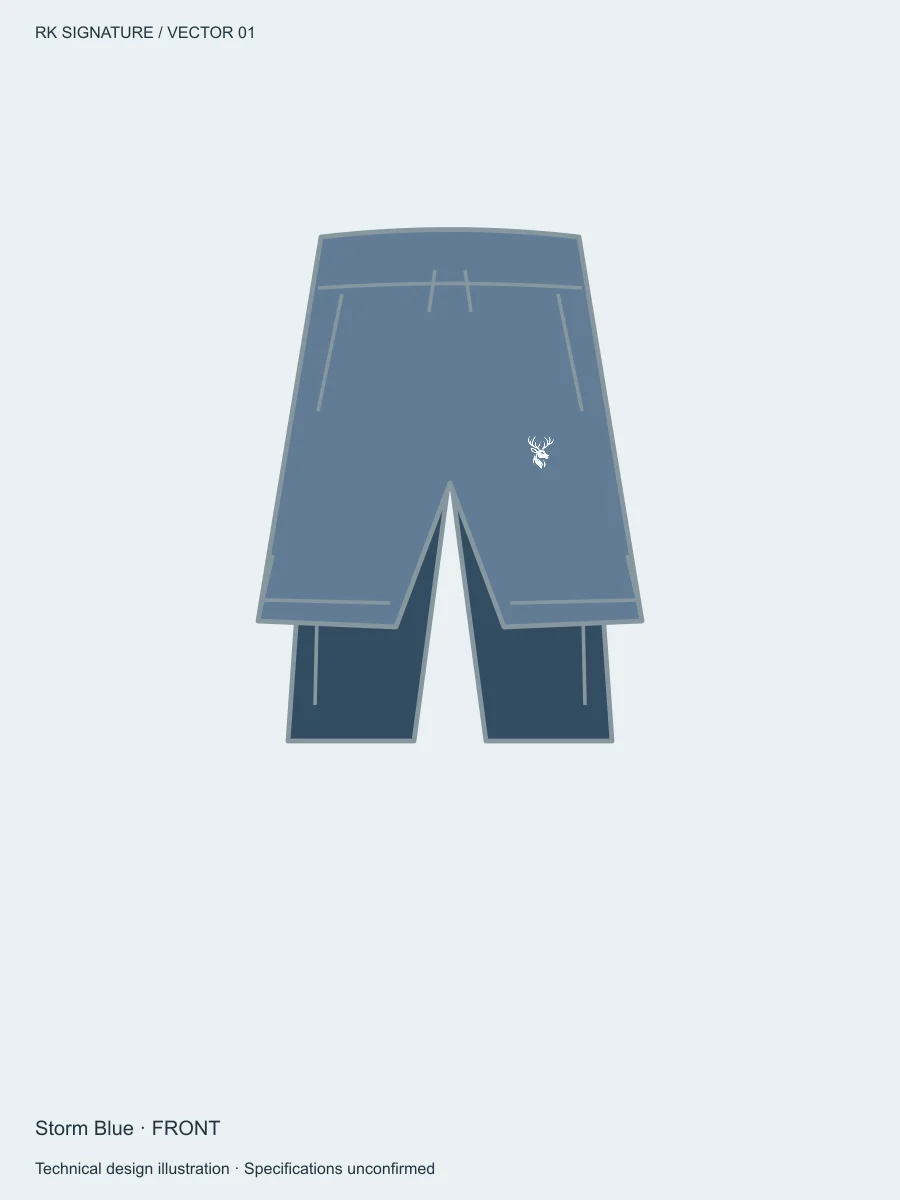 Men’s Velocity 2-in-1 Run Short — Storm Blue in Storm Blue, front view