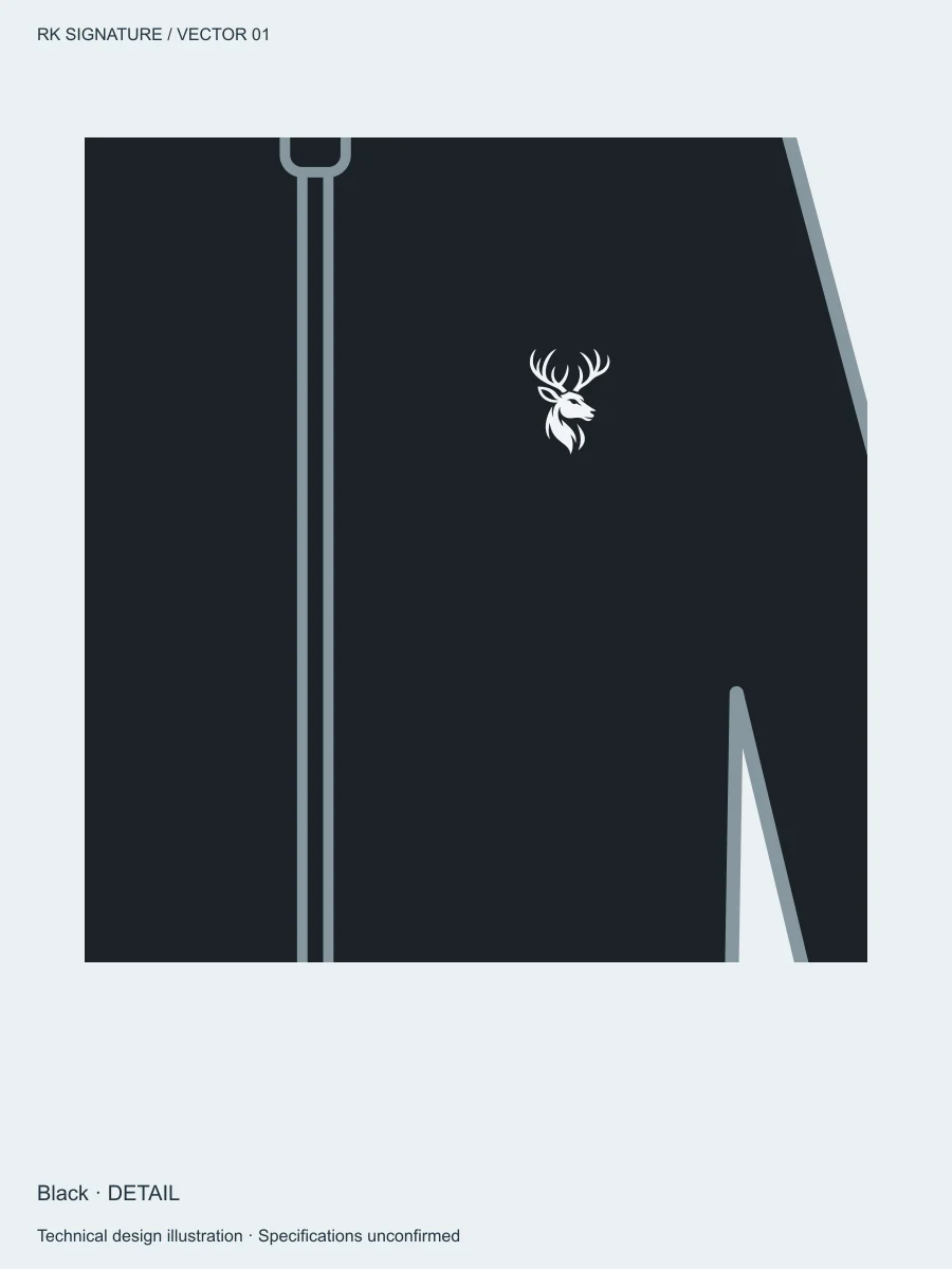 Men’s Velocity Run Shell — Black, Detail view