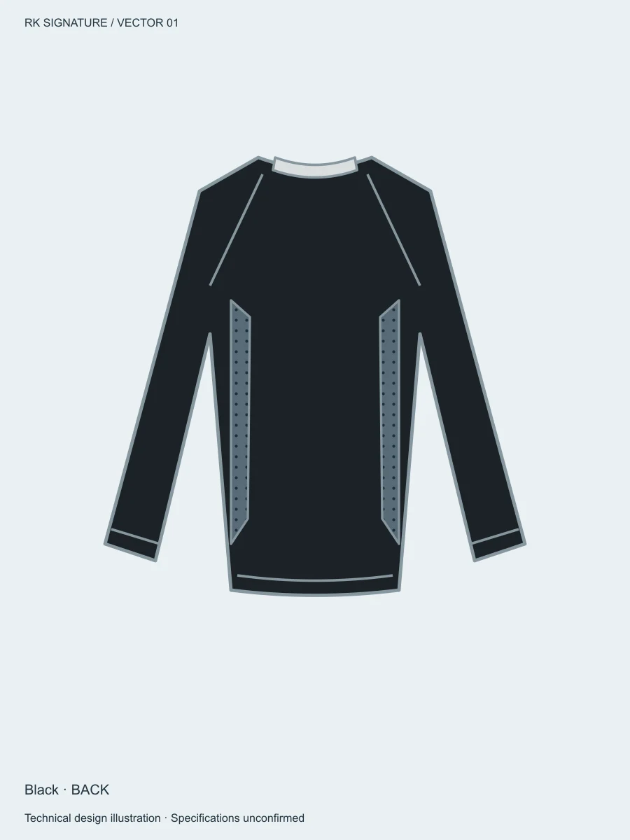 Women’s Axial Full-Length Training Base — Black, Back view