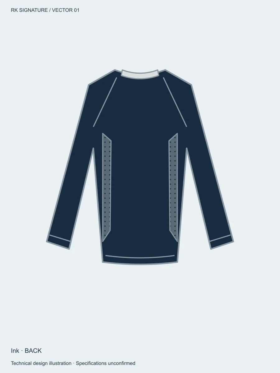 Women’s Axial Full-Length Training Base — Ink, Back view